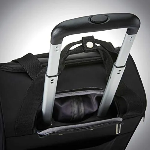 Samsonite Underseat Carry-On Spinner with USB Port, Jet Black