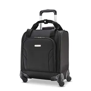 Samsonite Underseat Carry-On Spinner with USB Port, Jet Black