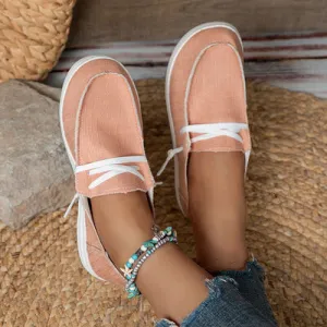 Scarlet Slip-Ons Boat Shoes