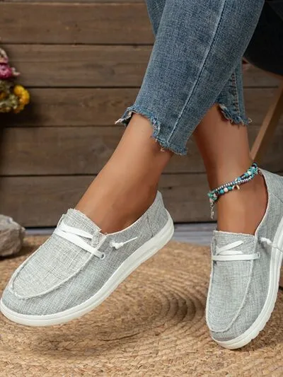 Scarlet Slip-Ons Boat Shoes