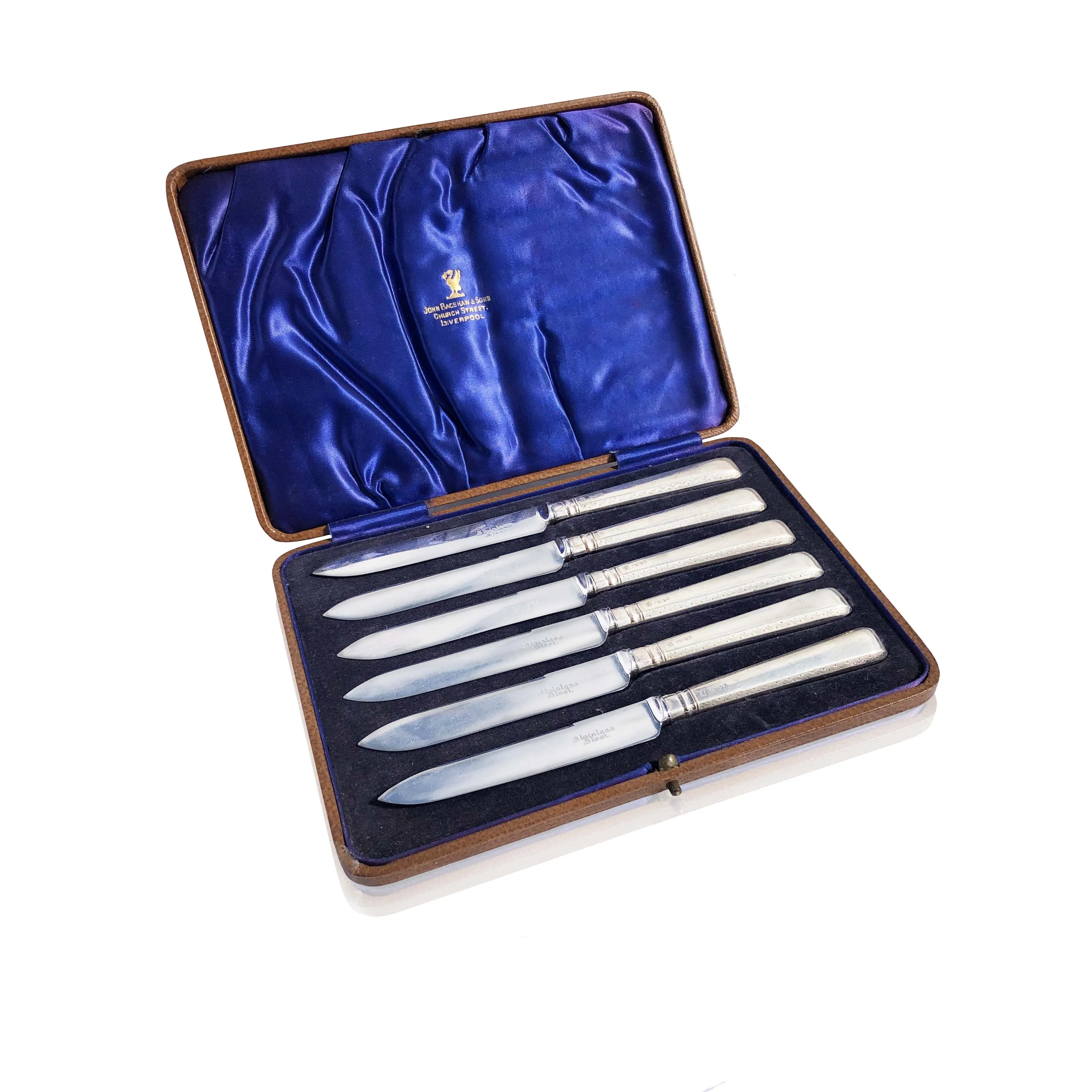 Set of 6 Hallmarked 1936 Silver Handled Fruit Knives