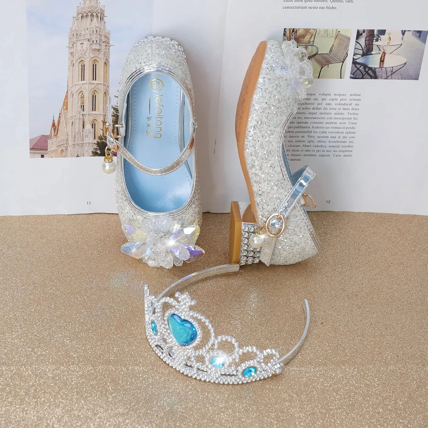 Shoes Low Heel Toddler Girls Dress Shoes Cute Bowknot Sparkle Mary Jane Flower Girls Wedding Little Girls Dress Shoes