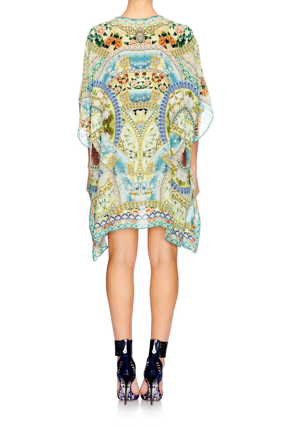 SHORT LACE UP KAFTAN SIGN OF PEACE