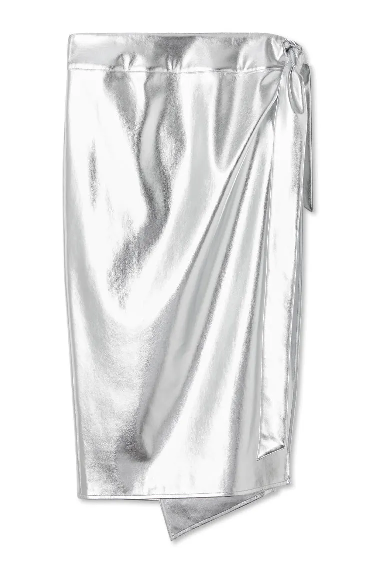 Silver Vegan Leather Jaspre