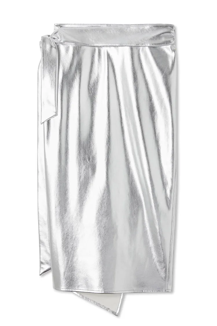 Silver Vegan Leather Jaspre