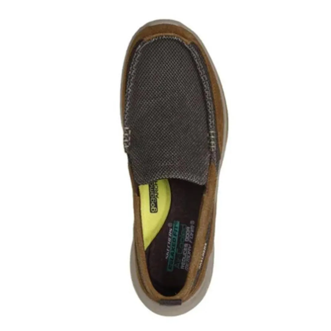 Skechers Mens Slade Muson Brown Slip on Trainer