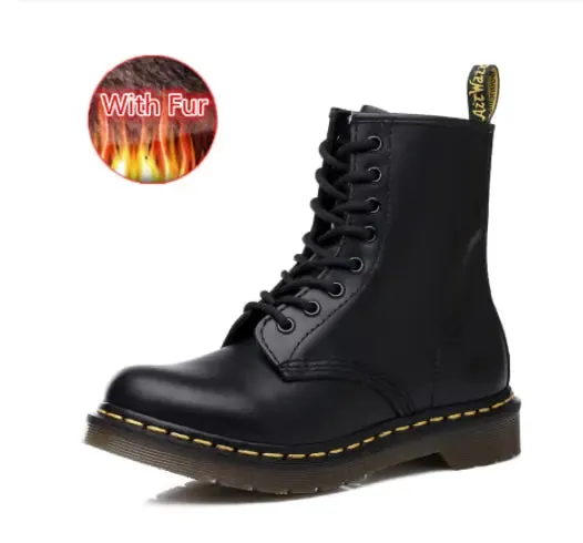 Stylish 4-Inch Height-Increasing Unisex Leather Boots for Comfort and Versatility