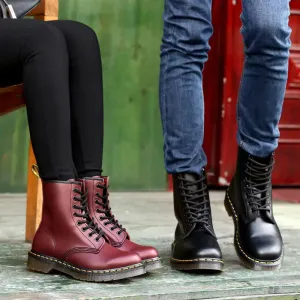 Stylish 4-Inch Height-Increasing Unisex Leather Boots for Comfort and Versatility