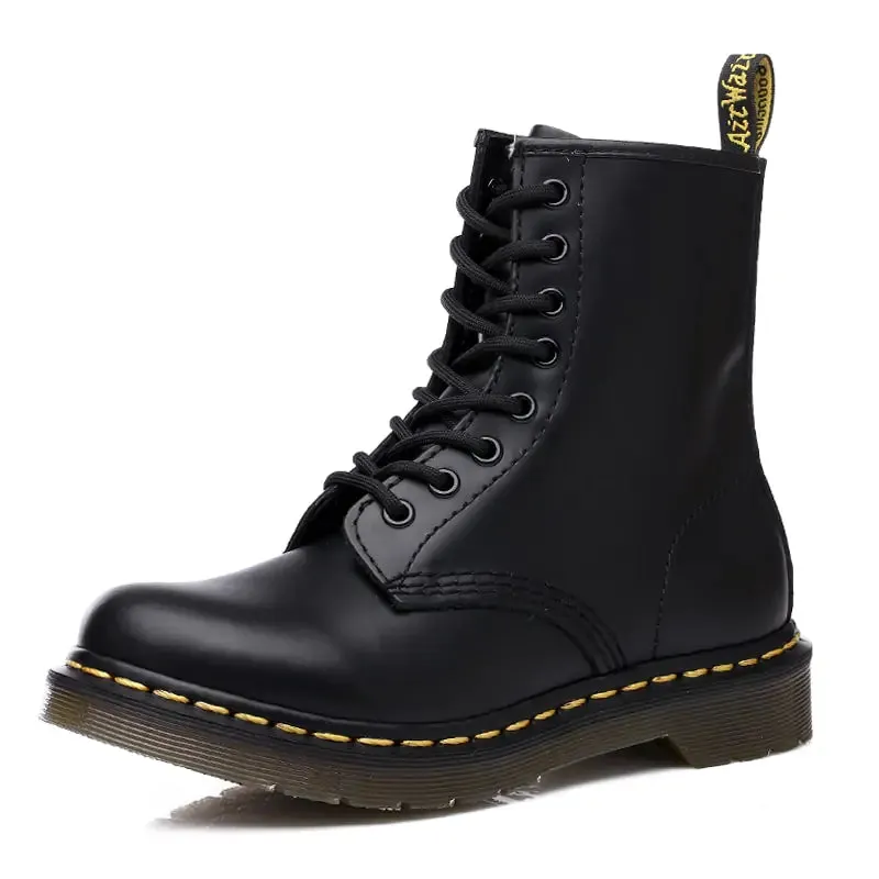 Stylish 4-Inch Height-Increasing Unisex Leather Boots for Comfort and Versatility
