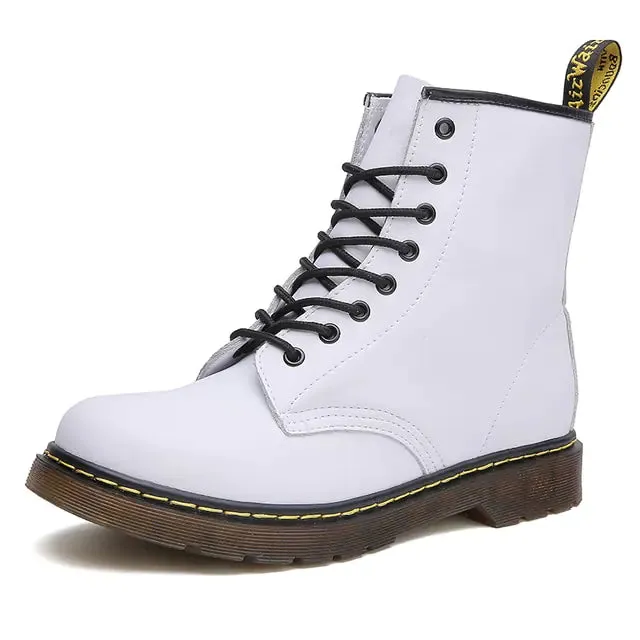 Stylish 4-Inch Height-Increasing Unisex Leather Boots for Comfort and Versatility