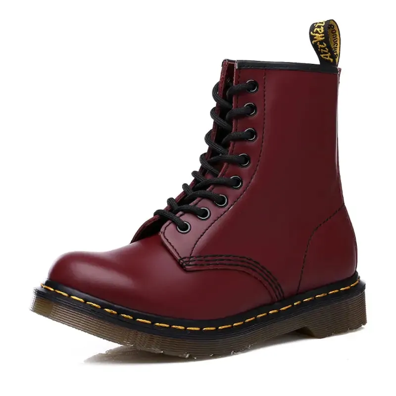 Stylish 4-Inch Height-Increasing Unisex Leather Boots for Comfort and Versatility
