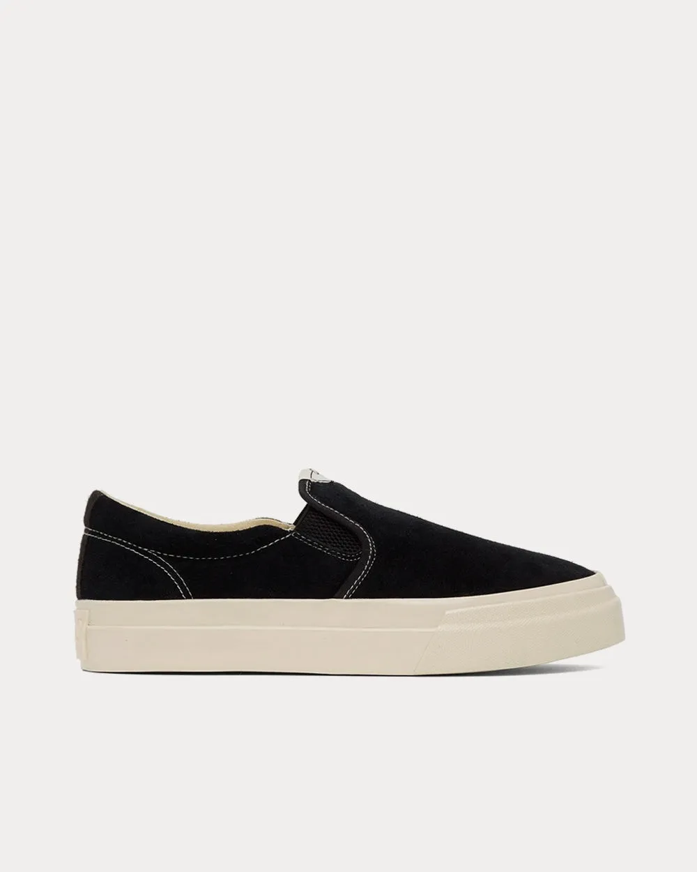 Suede Black Slip On Sneakers