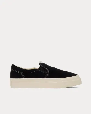Suede Black Slip On Sneakers
