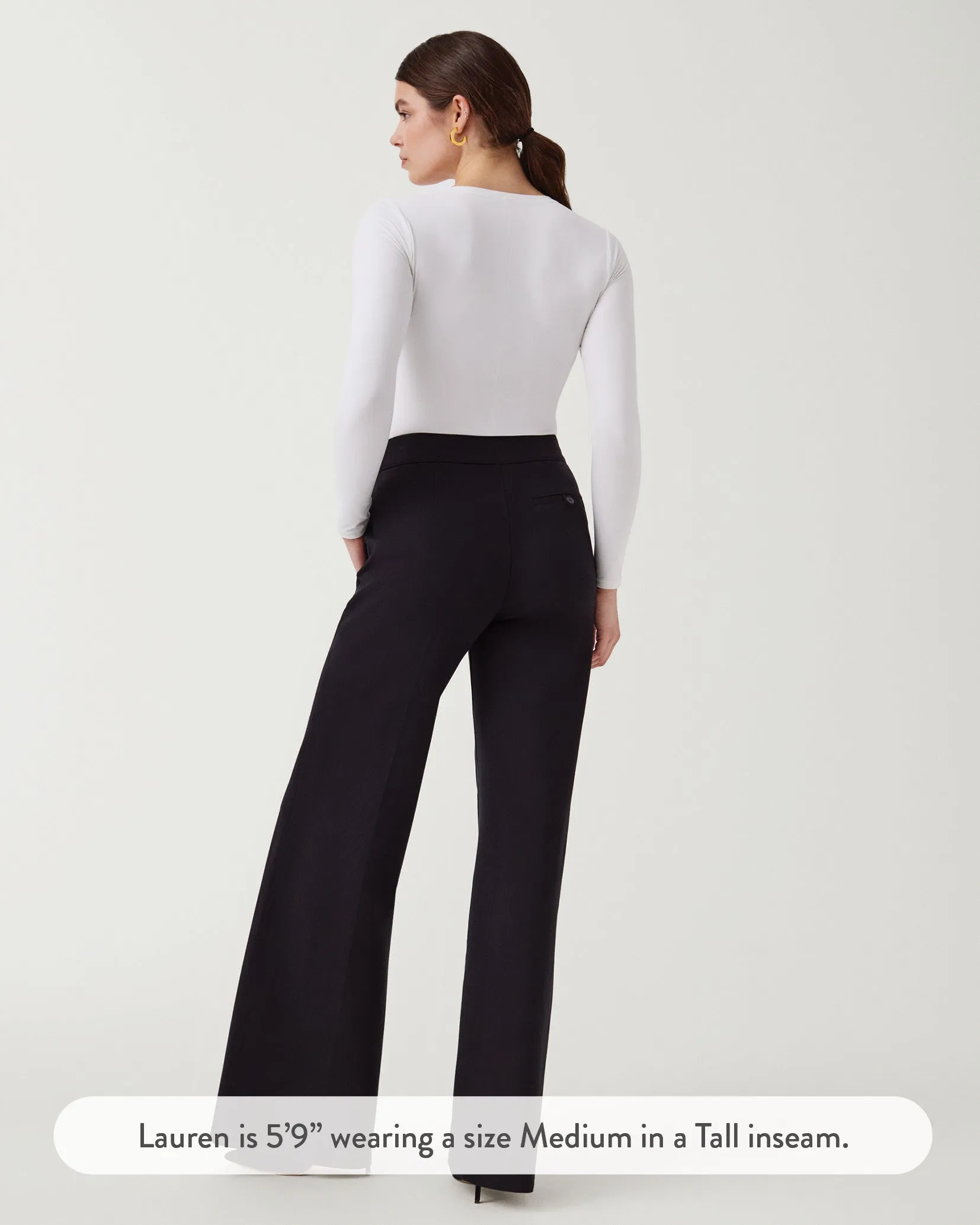 The Perfect Pant Wide Leg - Black | Spanx - Clearance
