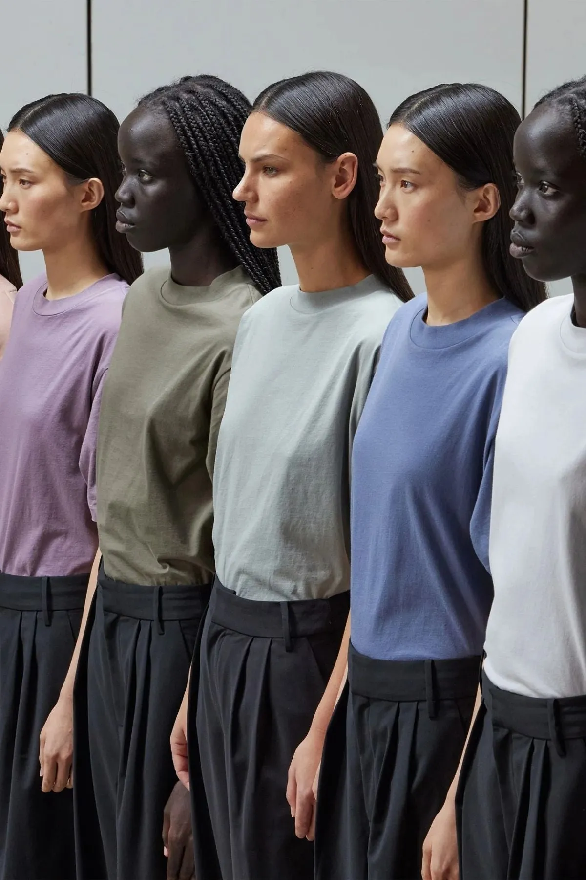 Tibi Mock Neck Unisex T - Dune