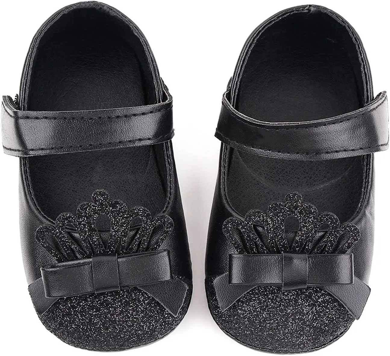 Toddler Girl Dress Shoes Princess Walking Leather Soft Shoe Shoe Toddler First Kids Crown Girls 18 Month Boy