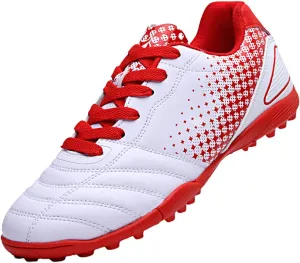 Unisex Big Kids Soccer Shoes Low Top Running Training Sneakers Lightweight Breathable Outdoor Football Sneaker
