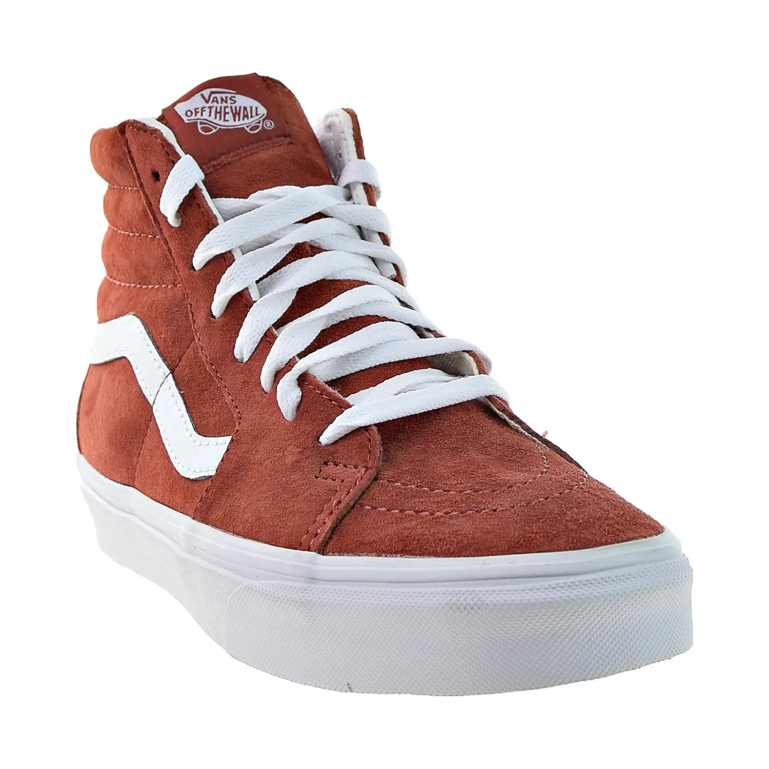 Vans Sk8-Hi Men's Shoes Burnt Brick-True White
