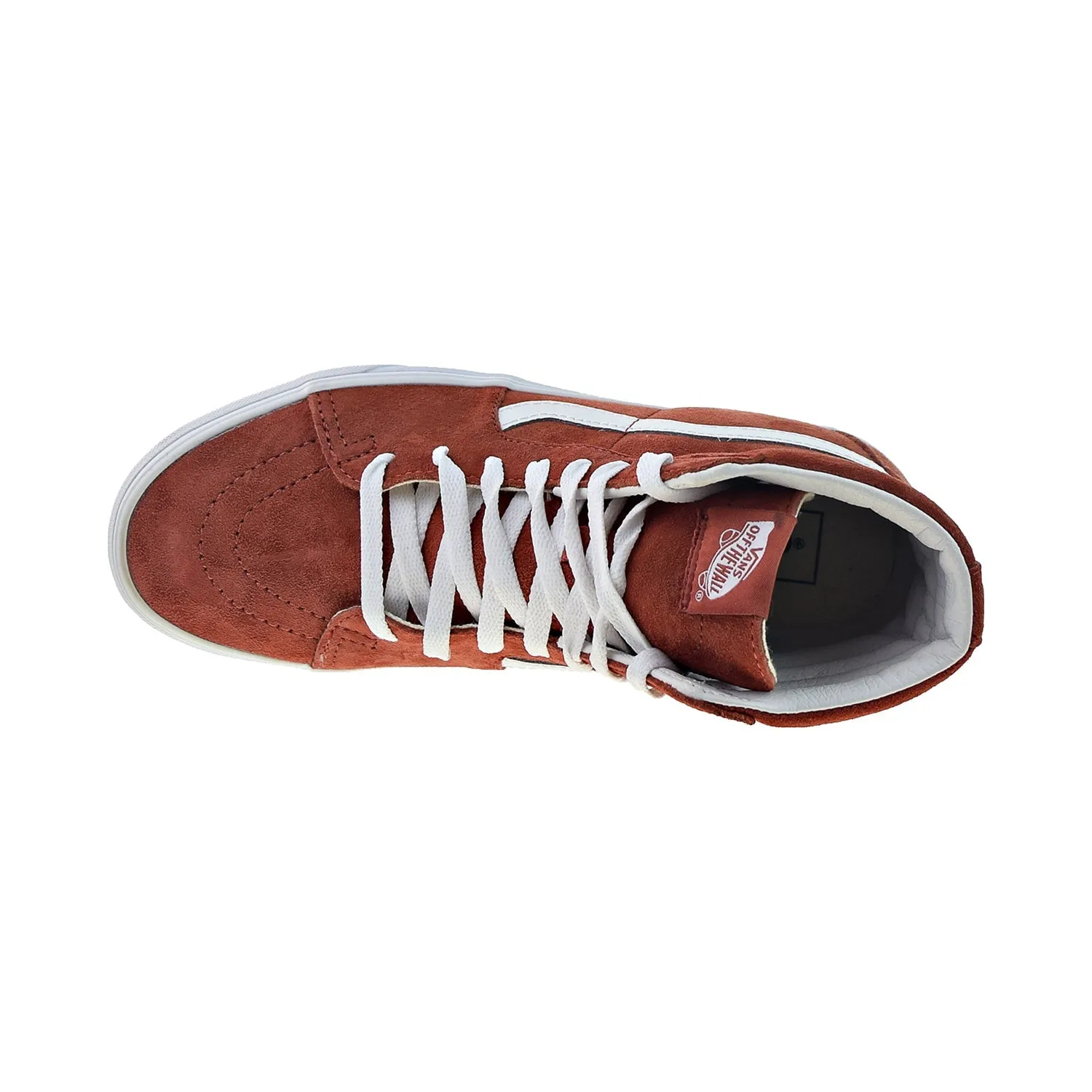 Vans Sk8-Hi Men's Shoes Burnt Brick-True White