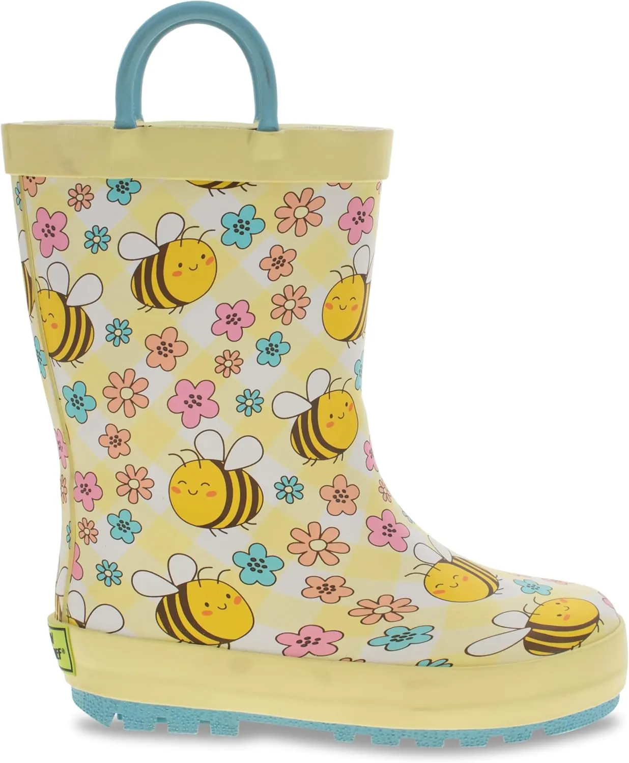 Western Chief Girl's Waterproof Printed Rain Boots with Easy Pull-on Handles (Toddler/Little Kid)