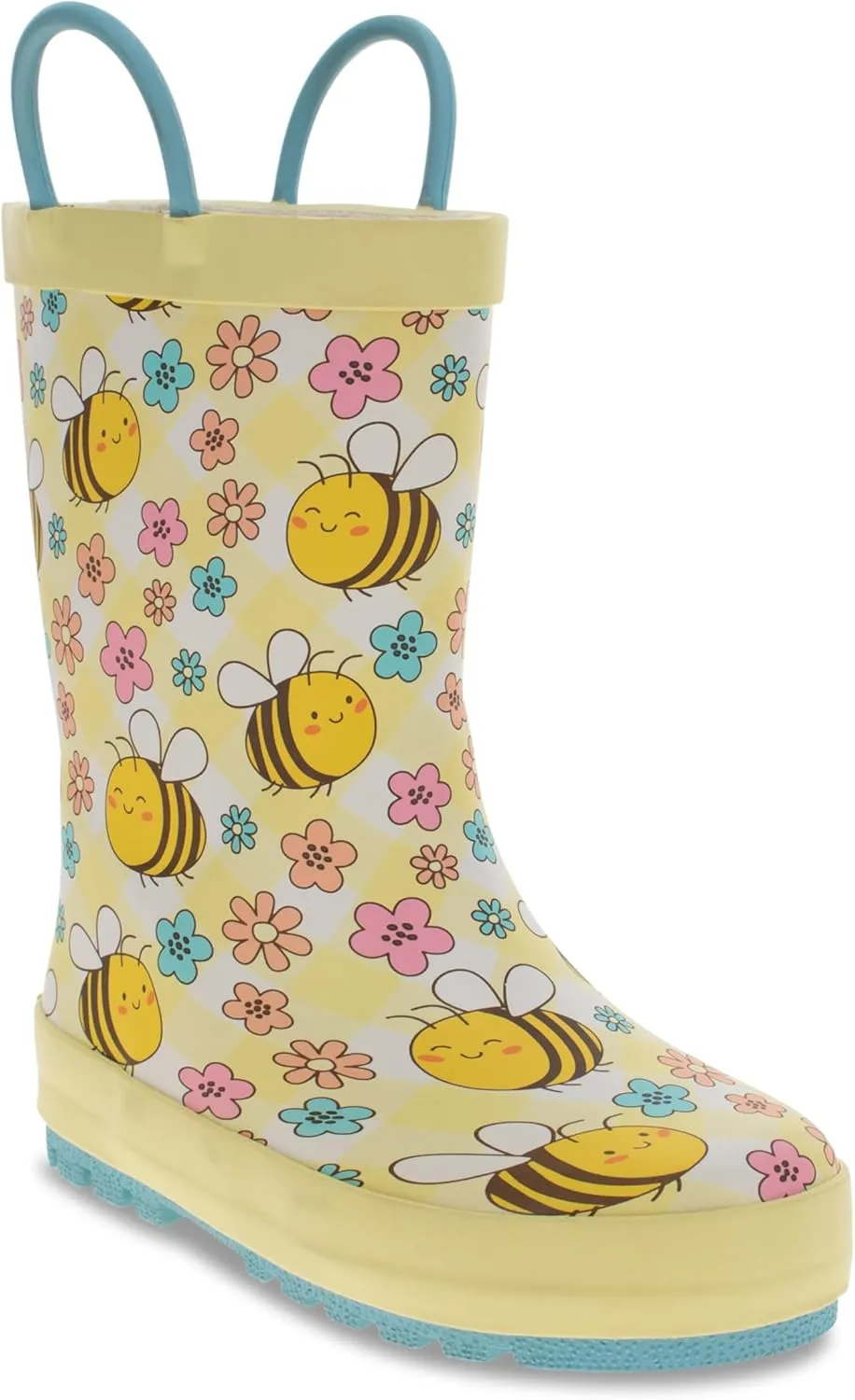 Western Chief Girl's Waterproof Printed Rain Boots with Easy Pull-on Handles (Toddler/Little Kid)
