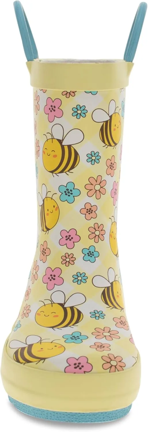 Western Chief Girl's Waterproof Printed Rain Boots with Easy Pull-on Handles (Toddler/Little Kid)