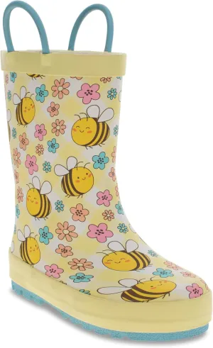 Western Chief Girl's Waterproof Printed Rain Boots with Easy Pull-on Handles (Toddler/Little Kid)