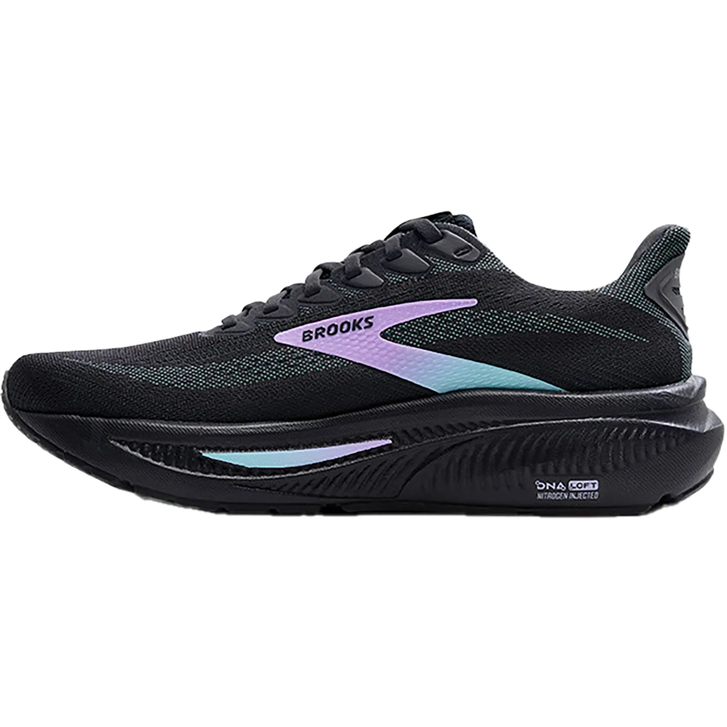 Women's Brooks Ghost 17 Grey/Clear Water/Purple Mesh