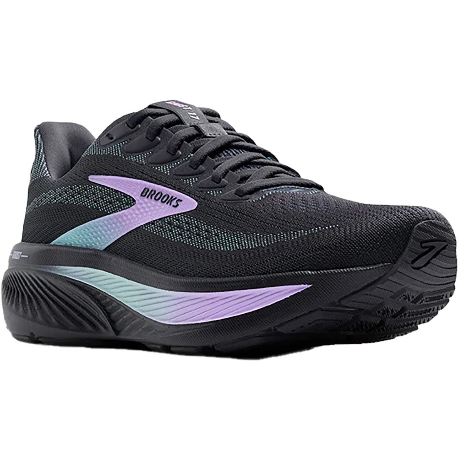 Women's Brooks Ghost 17 Grey/Clear Water/Purple Mesh