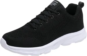 Womens Lace Up Sneakers Women Walking Tennis Shoes Non Slip Work Shoes Women Workout Men's Casual Shoes Fashion Sneakers White Tennis Shoe Cross Trainer Shoe