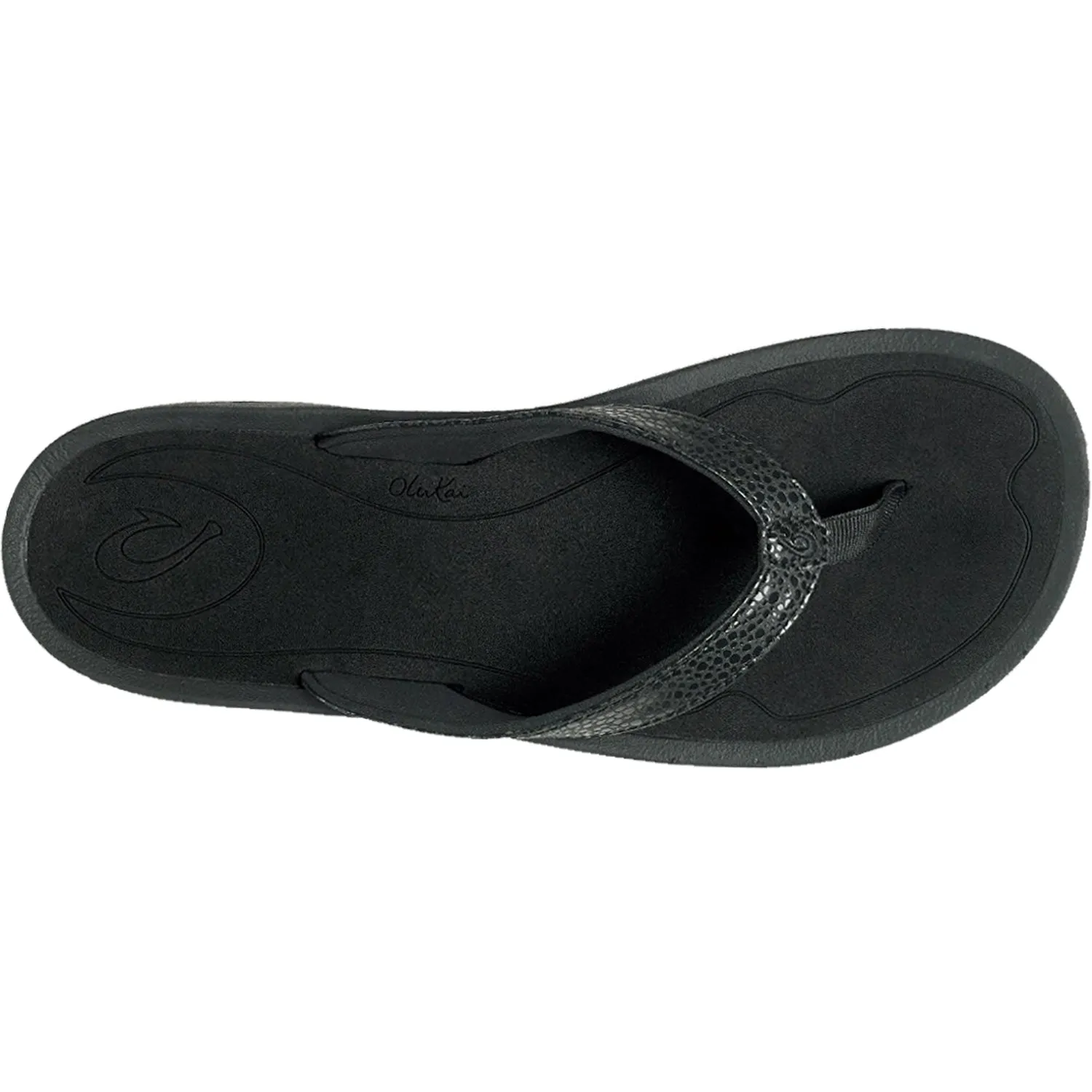 Women's OluKai Kulapa Kai Black/Black Synthetic