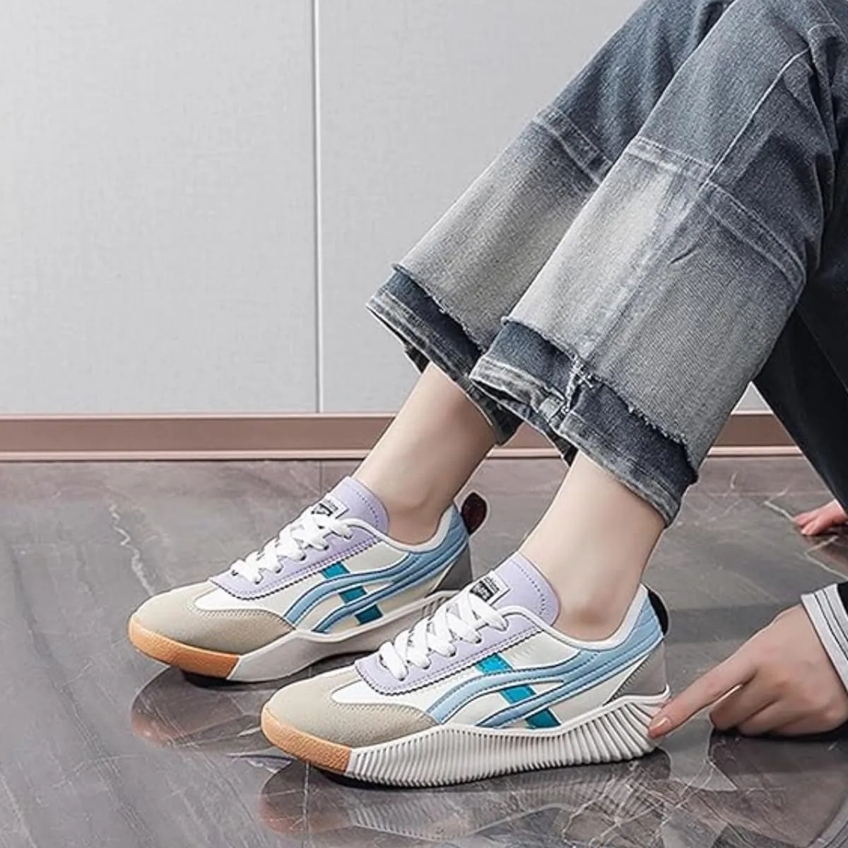 Women's Orthopedic Shoes, Vintage Casual Shoes, Lightweight Running Shoes Sneakers Lace Up Slip On Gym Out Workout Shoes
