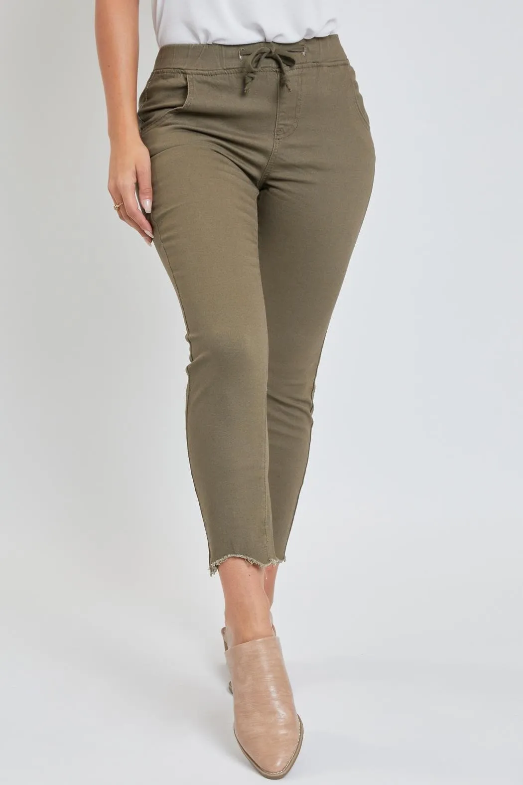 Women's Petite Dog Bite Hem Joggers