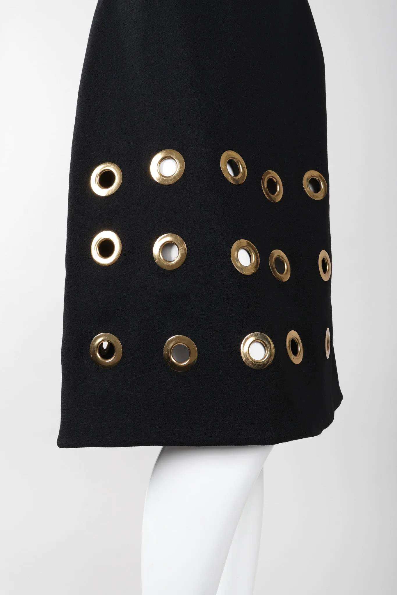 Wool Grommet Skirt