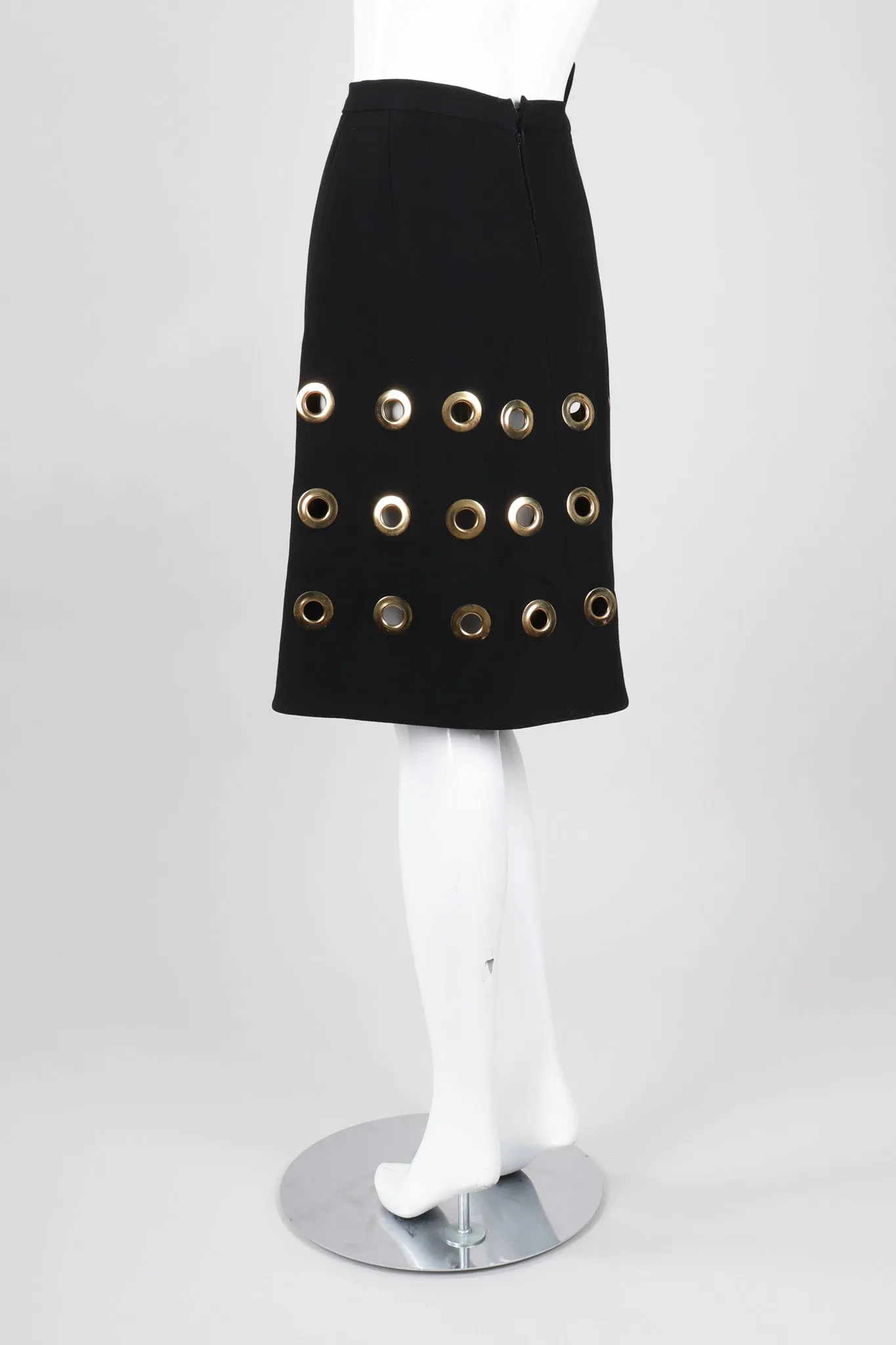 Wool Grommet Skirt
