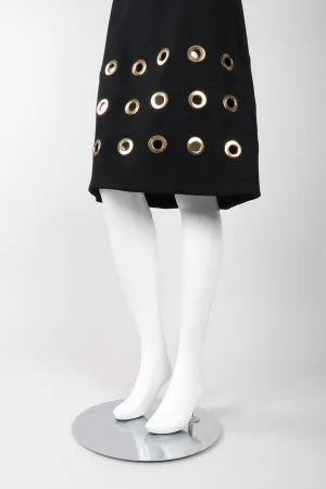 Wool Grommet Skirt