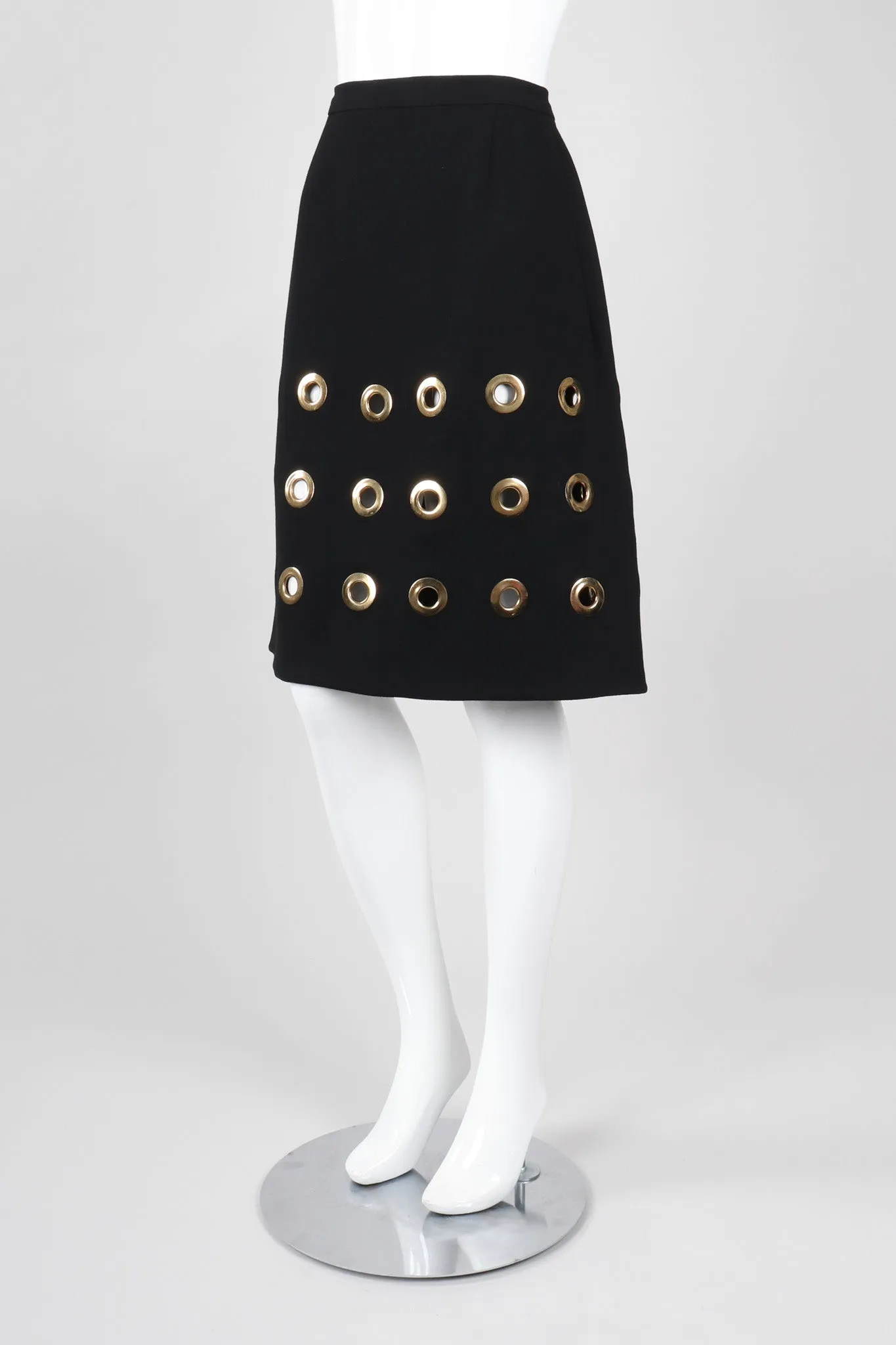 Wool Grommet Skirt