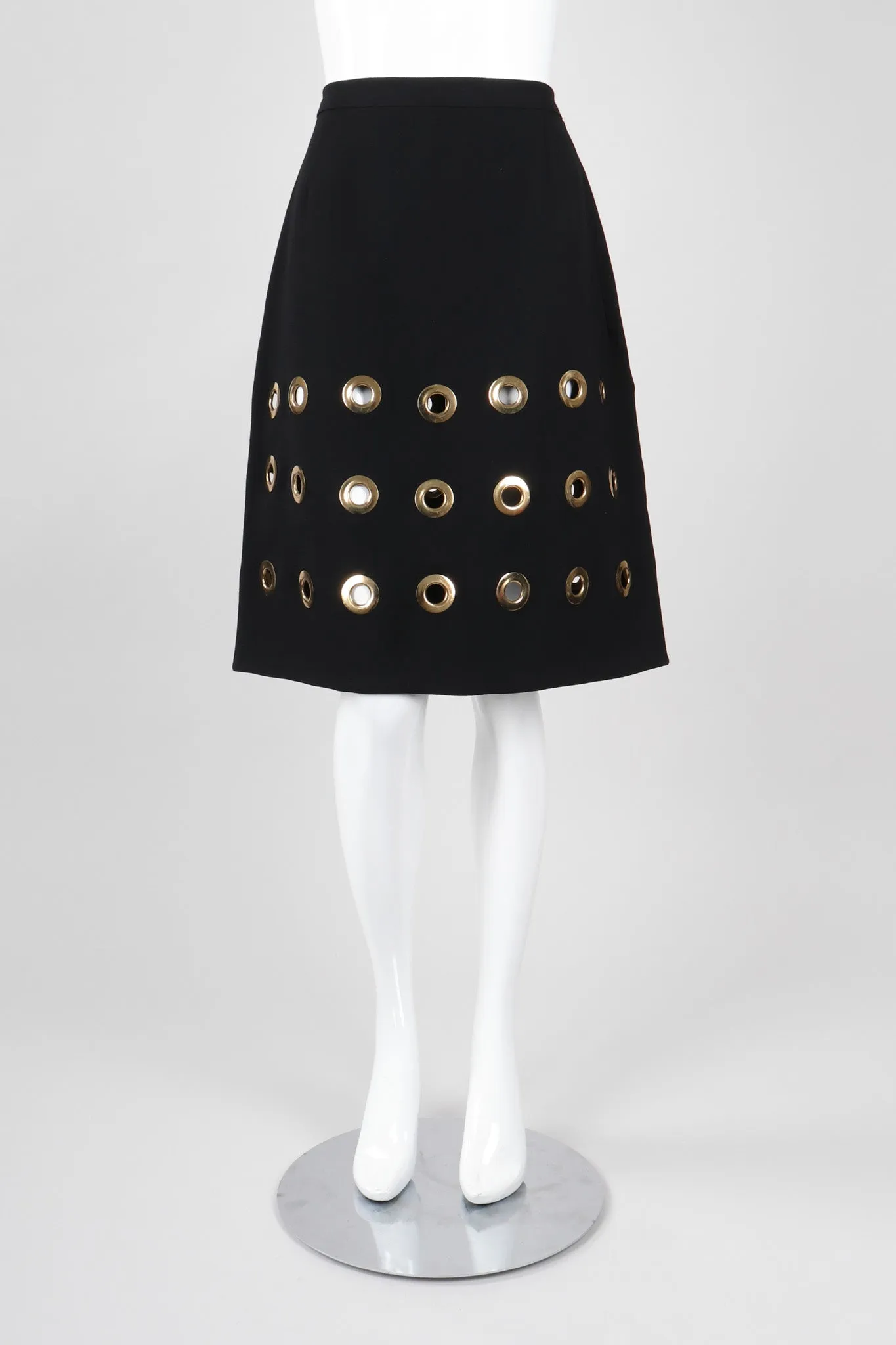 Wool Grommet Skirt