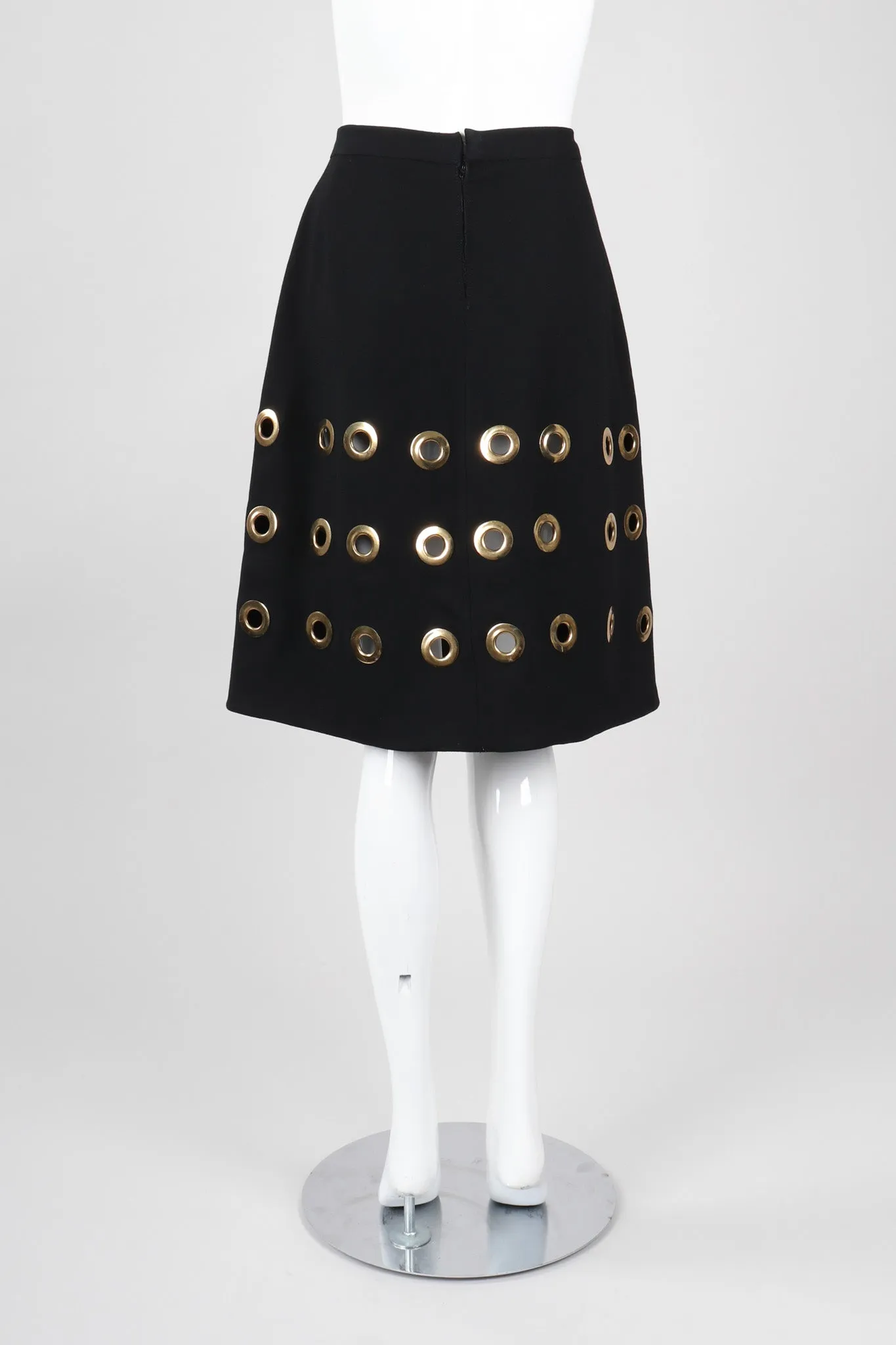 Wool Grommet Skirt