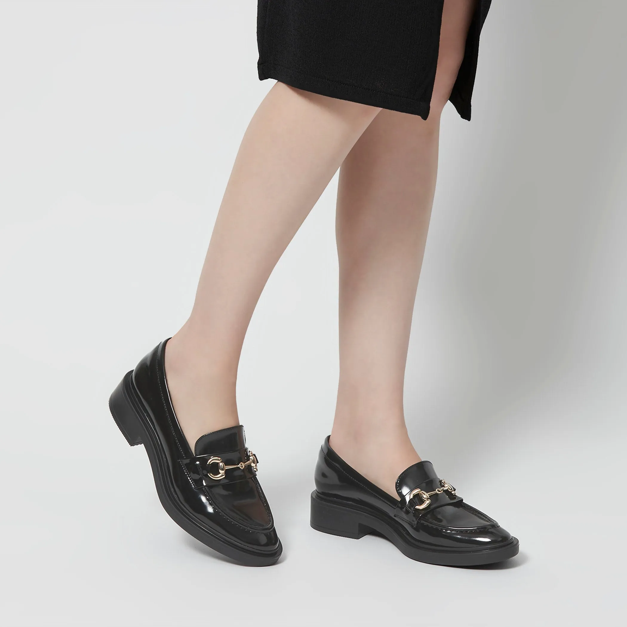 Zapato Tipo Mocasin Nojiko Sintetico Negro Westies